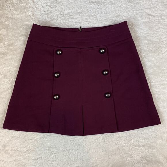 Urban Outfitters Cope purple button front mini skirt, size 8 - Picture 4 of 11